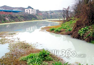 劣五类水质 四川自贡釜溪河污染严重图片