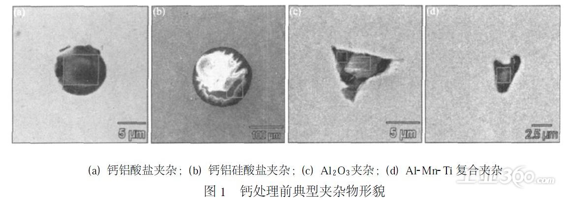 钙处理对钢中非金属夹杂物变性效果分析