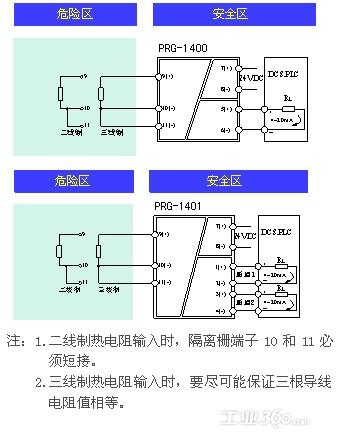 安全栅的接线图